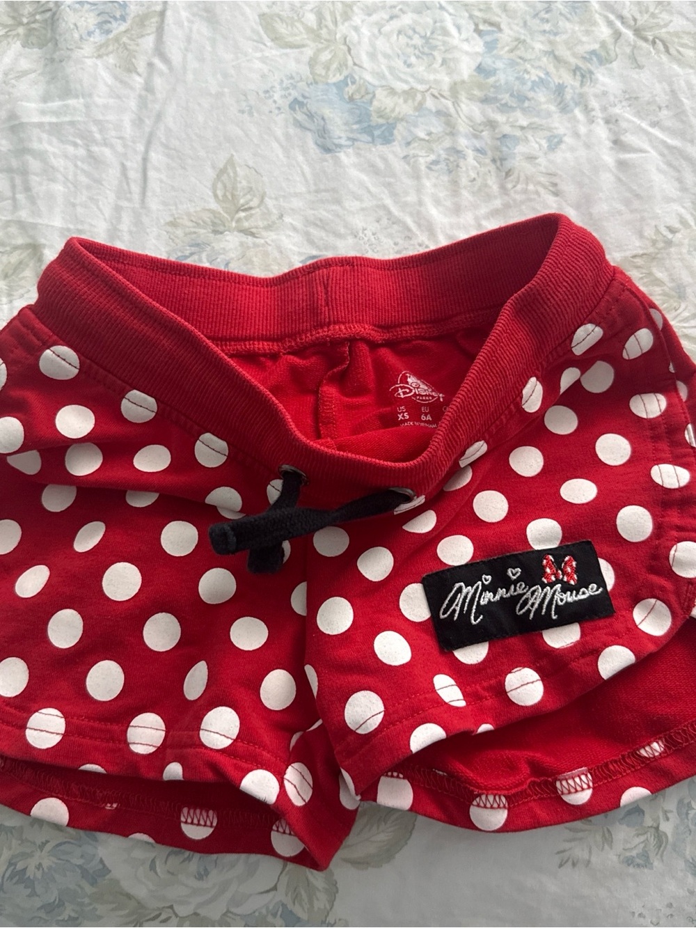 Disney Red Kids Shorts with Disney Parks Logo